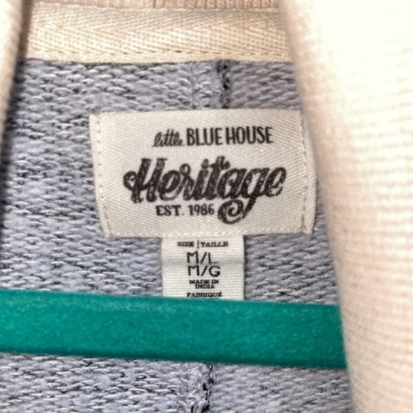 EUC Hatley Little Blue House Heritage Shawl Cardigan Work Sock Size M/L - Picture 3 of 7